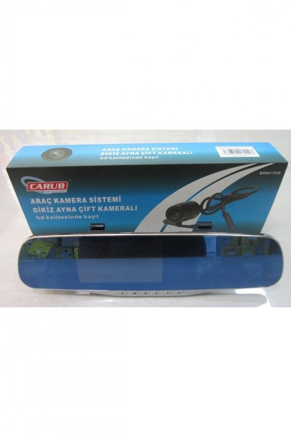 Araç Yol Kayıt Kamerası Dikiz Aynalı Ön-arka Çift Kameralı Gece Görüşlü Full Hd 32 Gb Uyumlu ürün görseli 1