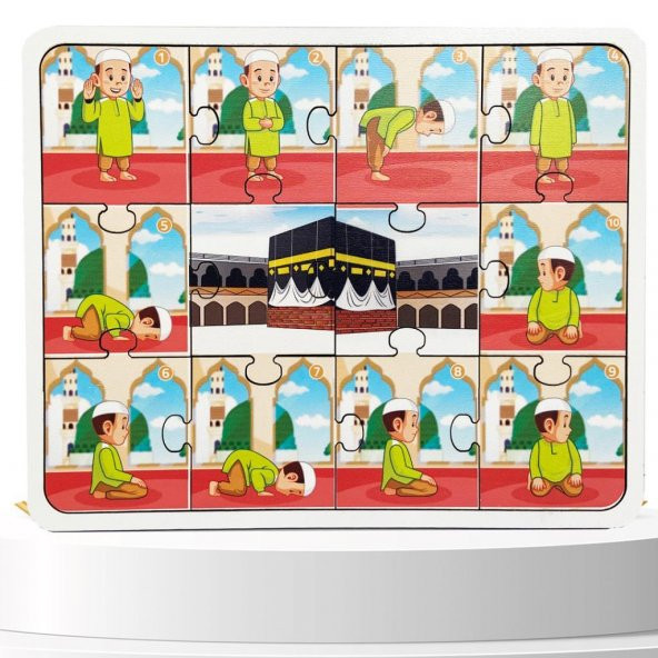 Moon Beavers İslamı Öğreniyorum Puzzle Serisi - Erkek Namaz 83014,Okula (Din Kültürü) Katkı Sağlayan Puzzle Oyuncak ürün görseli 1