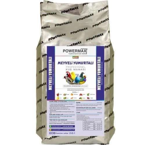 MEYVELİ YUMURTALI mama 1 kg ( mükemmel içerik) ürün görseli 1