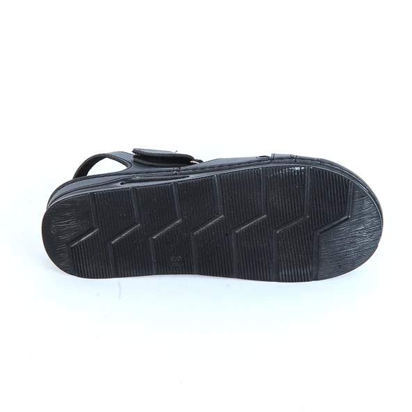 Moda Ayakkabı 23-110 Serra Siyah Bayan Sandalet - Resim 4