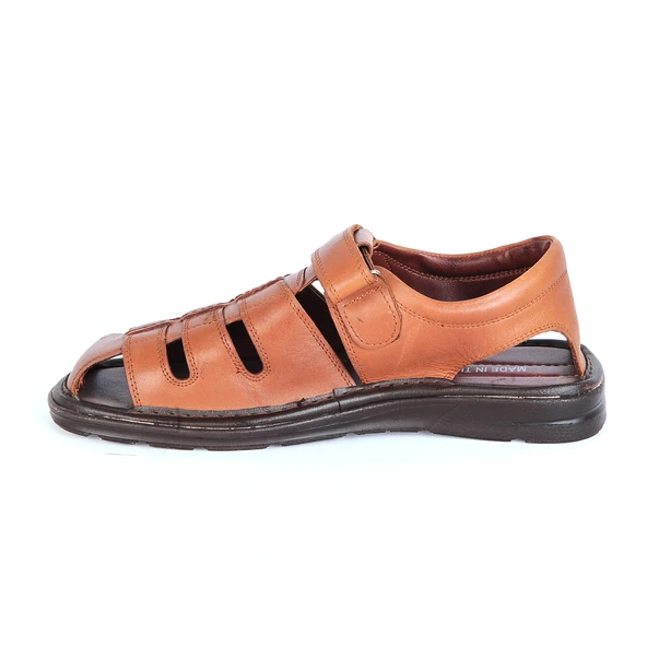 Moda Ayakkabı 659 Erkek Deri Sandalet - Resim 3