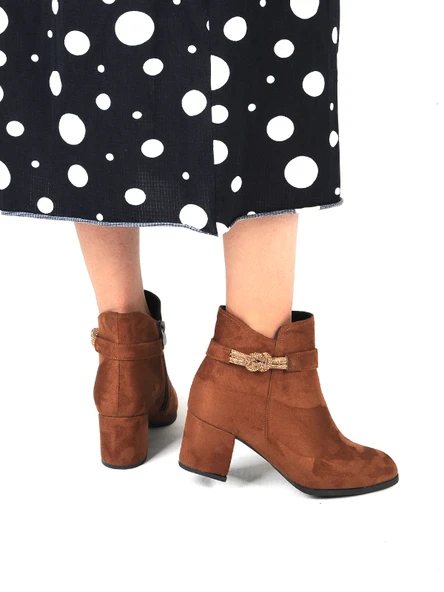 Moda Ayakkabı 23-134 Kadın 5 Cm Bot Ayakkabı - Resim 6