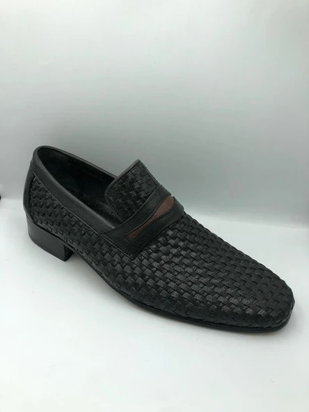 Moda Ayakkabı 5418 İçi Dışı Hakiki Deri Kösele Taban Erkek Ayakkabı ürün görseli 1