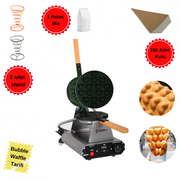 Kalpli Bubble Waffle Makine Seti ürün görseli 1