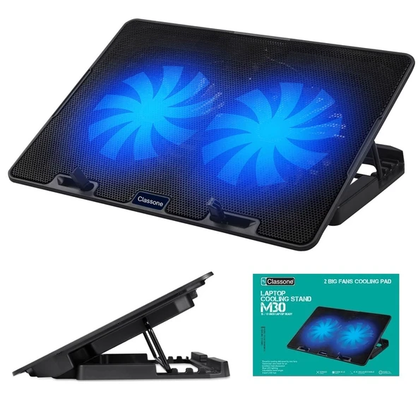 Classone M30 Mavi Led 15.6 Gaming Oyuncu Notebook Soğutucu ürün görseli 1