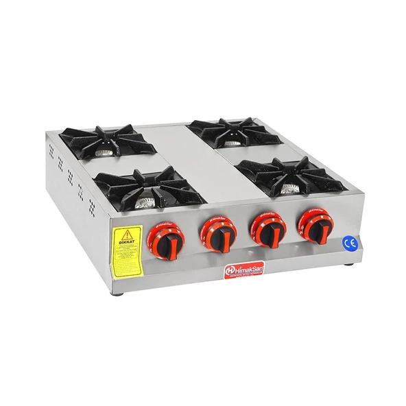 Himaksan  Tüplü Set Üstü Mini Dörtlü 4 Gözlü Ocak ürün görseli 1