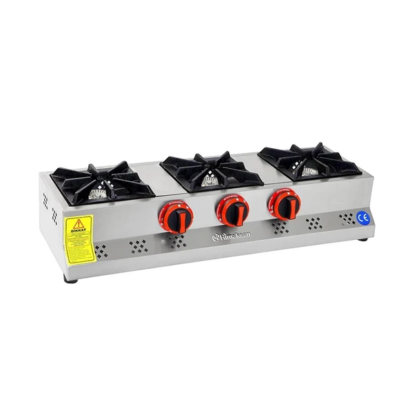 Himaksan  Doğalgazlı Set Üstü Mini Üçlü 3 Gözlü Ocak ürün görseli 1