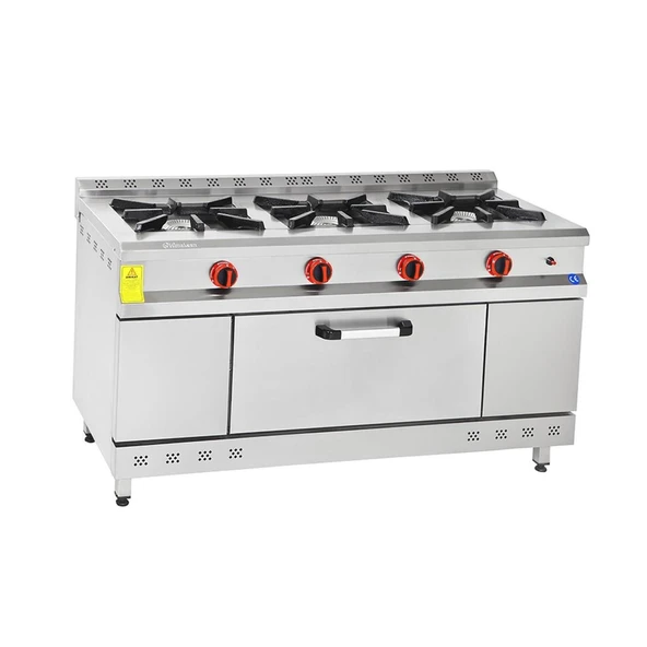 Himaksan  150x60 Cm 3+1 Doğalgazlı 3 Lü Fırınlı Ocak-Kuzine ürün görseli 1