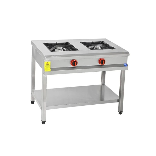 Himaksan  90 X 50 Cm Doğalgazlı Taban Raflı 2 Gözlü Ocak ürün görseli 1
