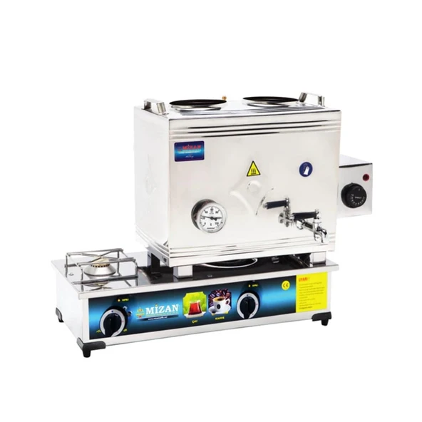 Mizan Tüplü + Elektrikli 30 Litre (430 Çelik) Çay Kazanı ürün görseli 1
