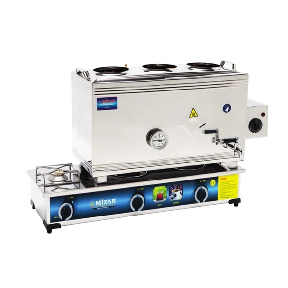 Mizan Tüplü + Elektrikli 40 Litre (304 Çelik) Çay Kazanı ürün görseli 1