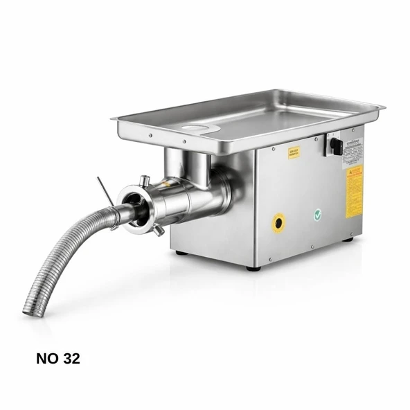 Çağdaş No 32 Sinir Ayıklamalı Paslanmaz Kıyma Makinesi 220V ürün görseli 1