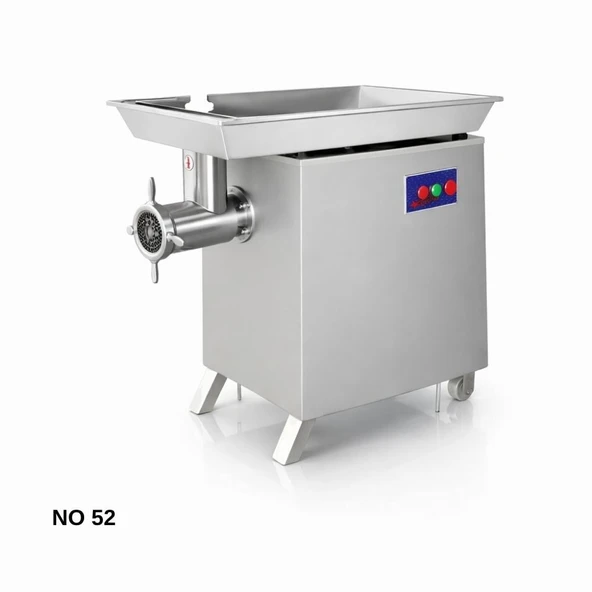 Çağdaş No 52 Ayaklı Krom Paslanmaz Çelik Kıyma Makinesi 380V ürün görseli 1