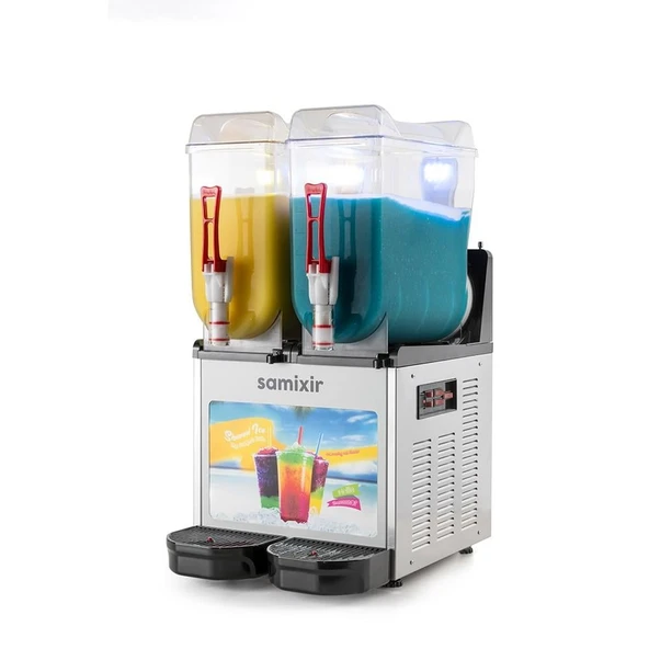 Samixir Twin Allure Çiftli 12+12 Lt Slush Buzlaş Karlamaç Makinesi SLUSH-24-IA ürün görseli 1