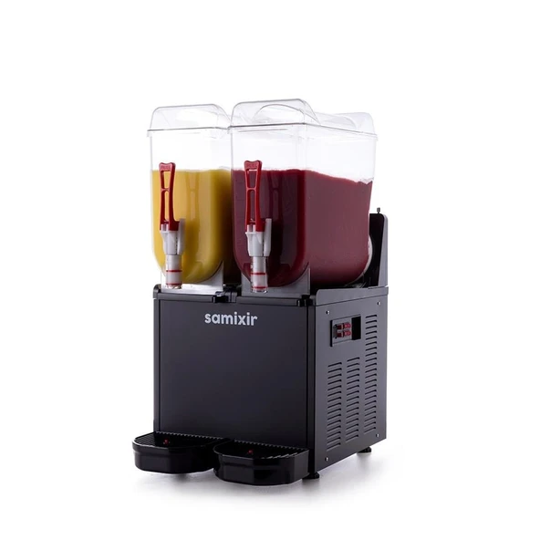 Samixir Twin Çiftli 12+12 Lt Slush Buzlaş Karlamaç Makinesi SLUSH-24-B ürün görseli 1