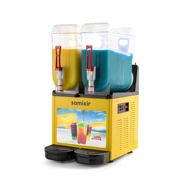 Samixir Twin Allure Çiftli 12+12 Lt Slush Buzlaş Karlamaç Makinesi SLUSH-24-YA ürün görseli 1