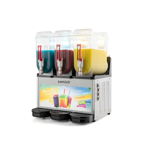 Samixir Triple Allure Üçlü 12+12+12 Lt Slush Buzlaş Karlamaç Makinesi SLUSH-36-IA ürün görseli 1