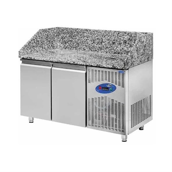 CSA Karacasan  380 Lt 150x80x108 Cm İki Kapılı Pizza Hazırlık Buzdolabı(430 Çelik) ürün görseli 1