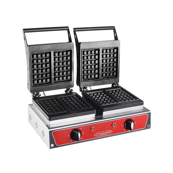 CSA Karacasan Elektrikli Döküm Kare Waffle Makinesi 4 Lü ürün görseli 1