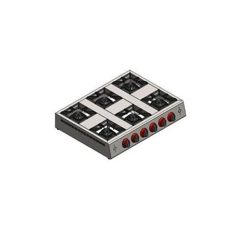 CSA Karacasan Tüplü Altılı 6 Gözlü Mini Set Üstü Ocak ürün görseli 1