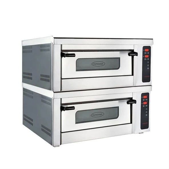 CSA Karacasan  Elektrikli Çift Katlı 8 Li Dijital Pizza Fırını ürün görseli 1