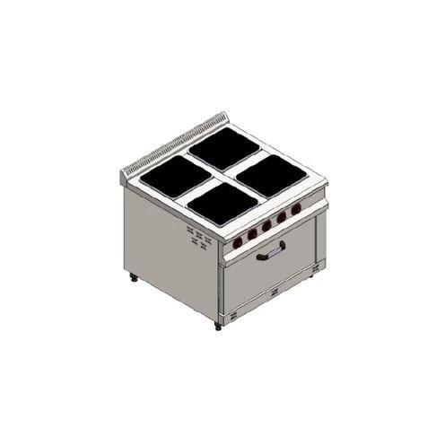 CSA Karacasan 100x100 Cm 4+1 Elektrikli 4 Lü Kuzine Ocak ürün görseli 1