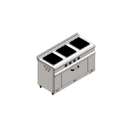 CSA Karacasan 140x60 Cm 3+1 Elektrikli 3 Lü Kuzine Ocak ürün görseli 1