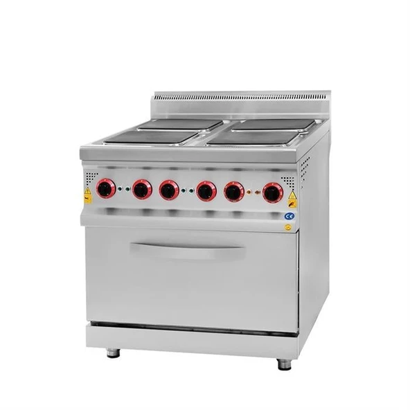 CSA Karacasan 900 Seri Elektrikli Dört Göz Kuzineli Ocak80x90x85Cm ürün görseli 1