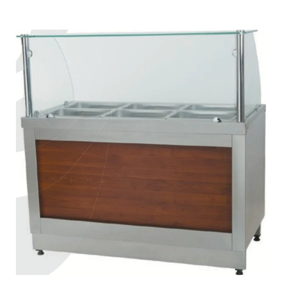 CSA Karacasan Sıcak Servis Benmarisi Doğalgazlı Tezgahlı 125X90X85/135cm ürün görseli 1