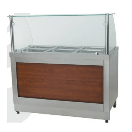 CSA Karacasan Sıcak Servis Benmarisi Tüplü Tezgahlı 195X90X85/135cm ürün görseli 1