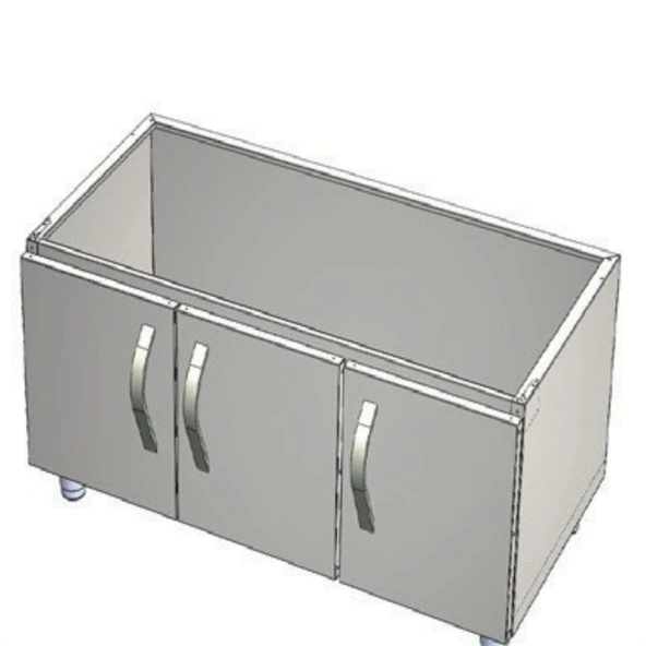 CSA Karacasan 120 cm 700 Seri Set Altı Dolap ürün görseli 1