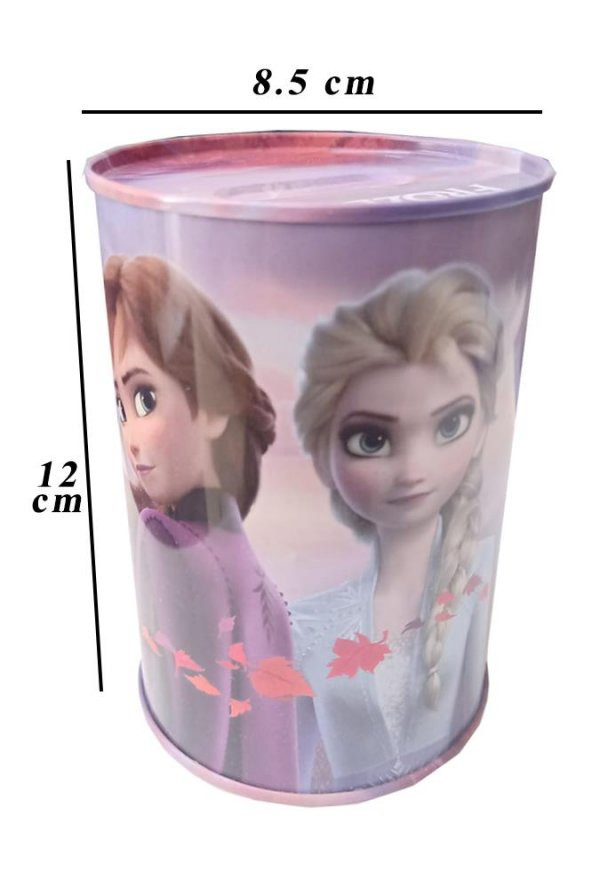 Frozen Metal Kumbara Orta Boy Orjinal Lisanslı 1 Adet Karlar Ülkesi Kumbara Teneke Elsa ürün görseli 1