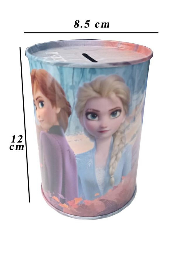 Frozen Metal Kumbara Orta Boy Orjinal Lisanslı 1 Adet Karlar Ülkesi Kumbara Teneke Elsa ürün görseli 1