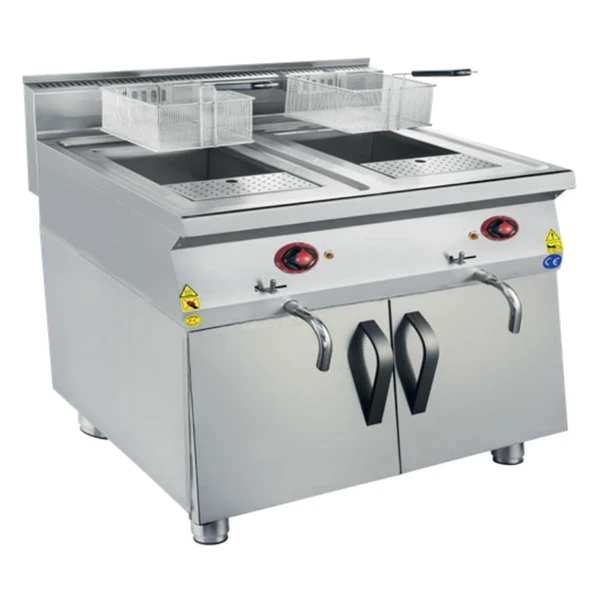 CSA Karacasan 900 Seri 80 cm Dolaplı Doğalgazlı Fritöz ürün görseli 1