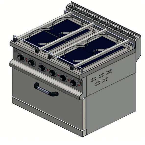 CSA Karacasan 900 Seri 80 cm 4 Gözlü Elektrikli Gemi Kuzinesi80x90x85Cm ürün görseli 1