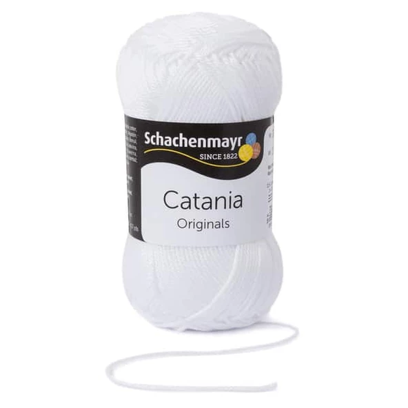 Catania El Örgü İpi / 50G / 106 Beyaz ürün görseli 1