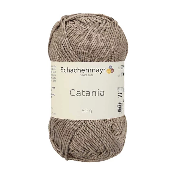 Catania El Örgü İpi / 50G / 254 Boz Kahverengi ürün görseli 1