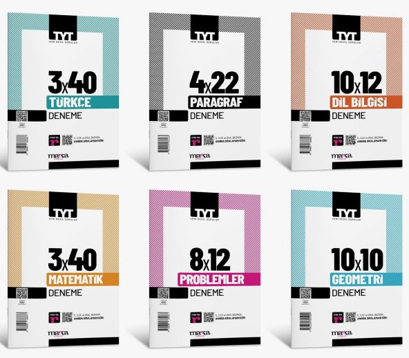 TYT Türkçe Matematik Branş Deneme Seti Marka Yayınları ürün görseli 1