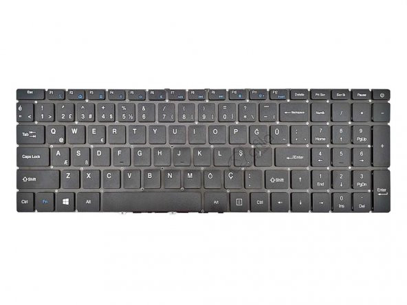 Hometech Alfa 590S Notebook Klavye - Tuş Takımı / Siyah - TR ürün görseli 1