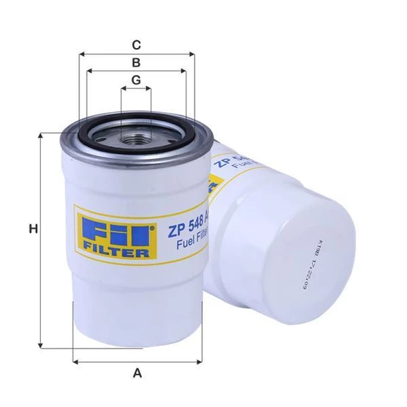 FİL ZP548AF MAZOT FİLTRESİ BMC NİSSAN LEVEND ürün görseli 1
