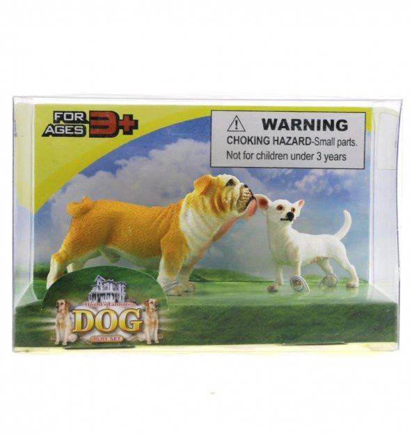 Buldog ve Şivava (Chihuahua) Model Hayvan Köpek ürün görseli 1
