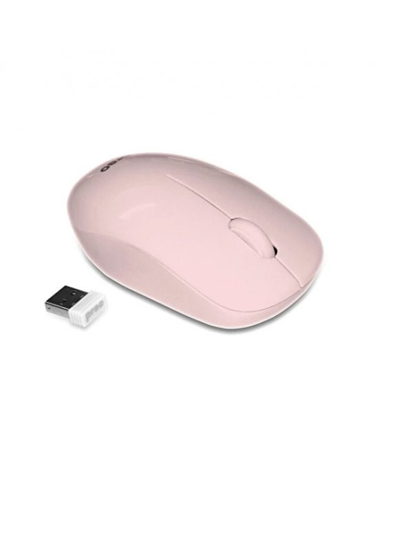 Preo Ergonomik Pastel Kablosuz Sessiz Mouse Pembe M19 ürün görseli 1