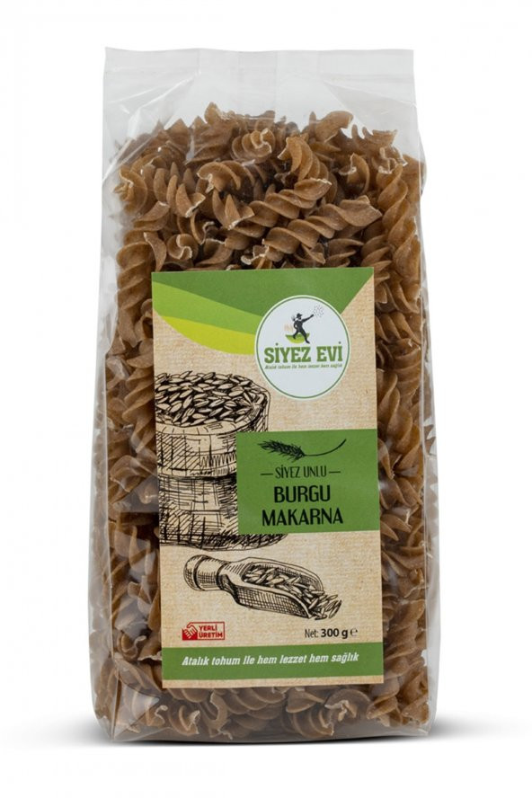 Kastamonu Siyez Unlu Burgu Makarna 300 gr ürün görseli 1