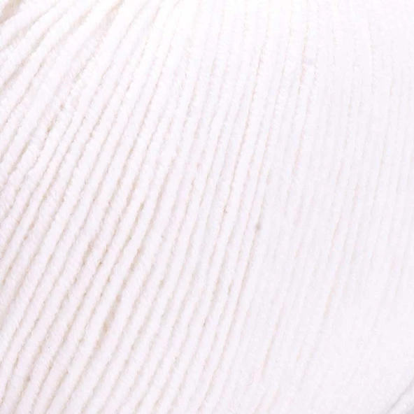 Yarnart Jeans 01 / Beyaz - Resim 2