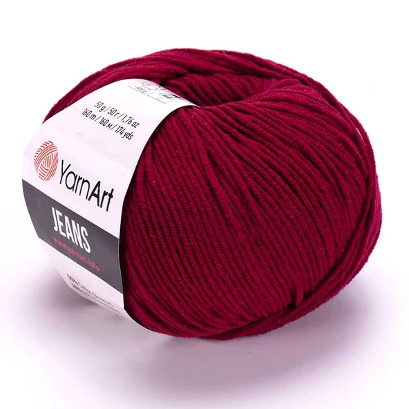 Yarnart Jeans 66 / Bordo - Resim 7