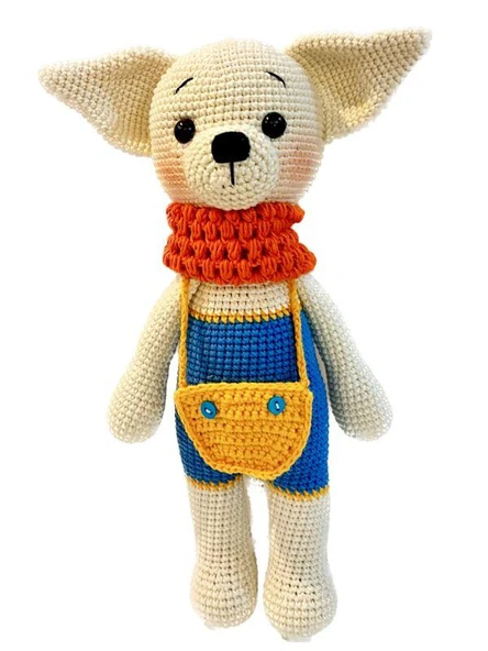 Sevimli Ponky Köpek Amigurumi Organik Oyuncak ürün görseli 1