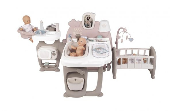 Smoby Baby Nurse 3ü 1 Arada Oyuncak Bebek Mega Oyun Seti 220376 ürün görseli 1