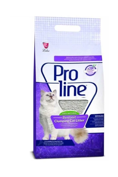 Pro Line Lavanta Kokulu Bentonit Kedi Kumu 5 lt 2 Adet ürün görseli 1