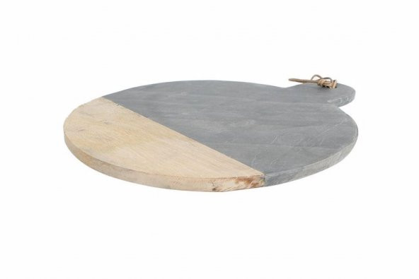 Porland Patna Siyah Yuvarlak Sunum Taşı 43 Cm 04STY003426 ürün görseli 1