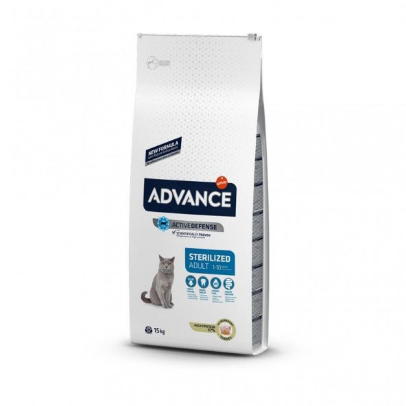 Advance Sensitive Hindili Kısırlaştırılmış Kedi Maması 15 Kg ürün görseli 1